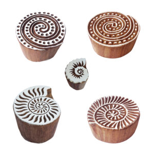 Round Wooden Stamps - Set