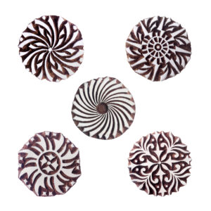 Round Wooden Stamps - Set