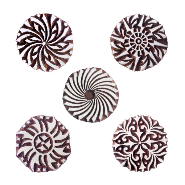 Round Wooden Stamps - Set