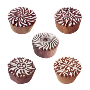 Round Wooden Stamps - Set