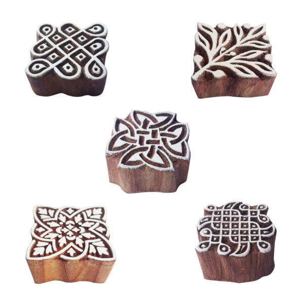 Square Wooden Stamps - Set