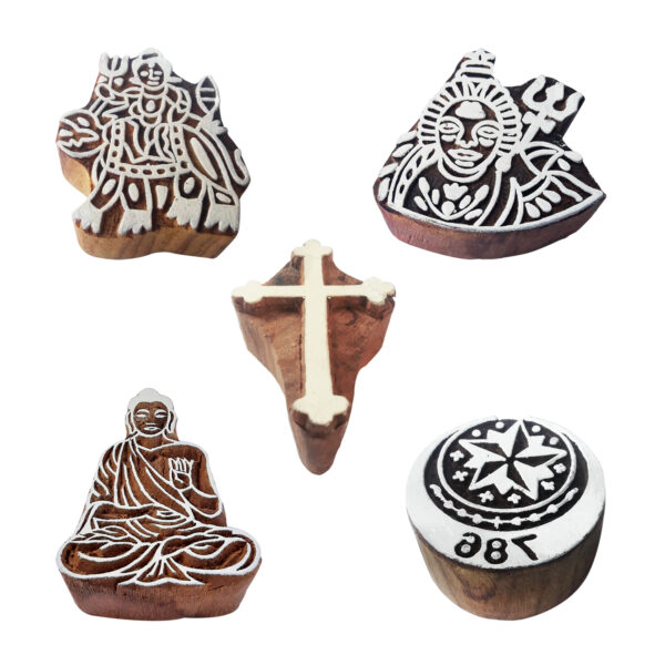 Religious Wooden Stamps - Set