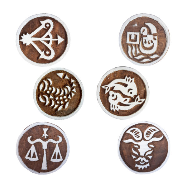Round Wooden Stamps - Set