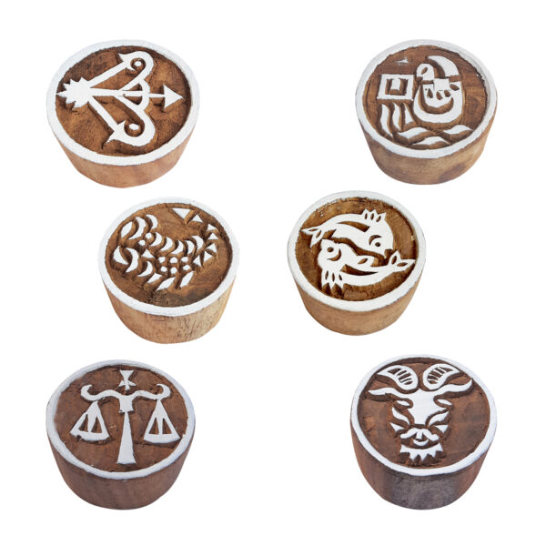 Round Wooden Stamps - Set