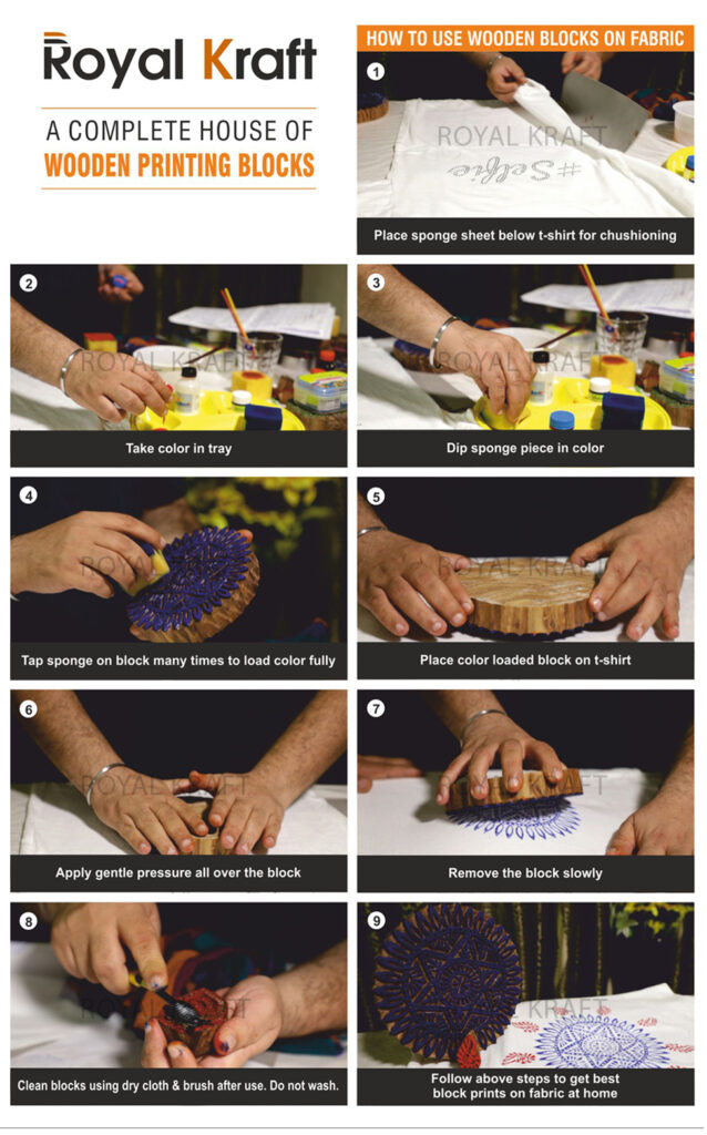 block printing on fabric