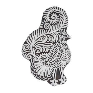 Peacock Printing Block