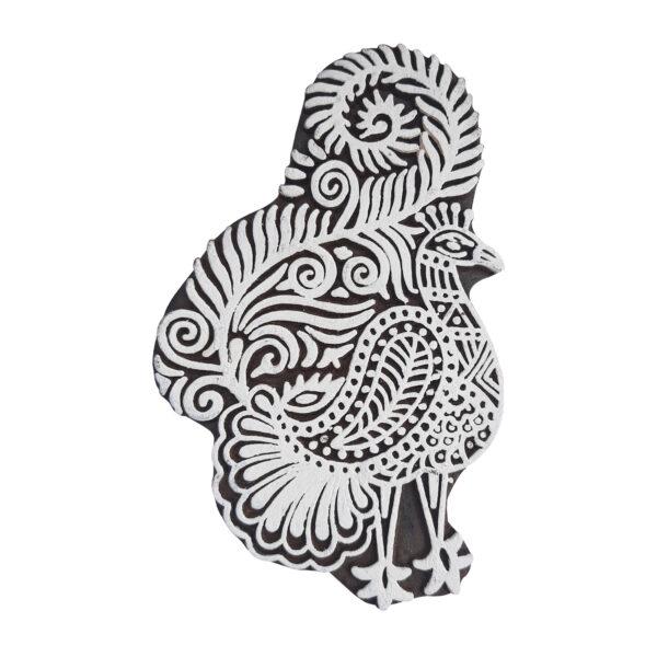 Peacock Printing Block
