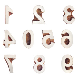 Number Wooden stamp